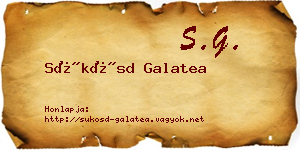 Sükösd Galatea névjegykártya